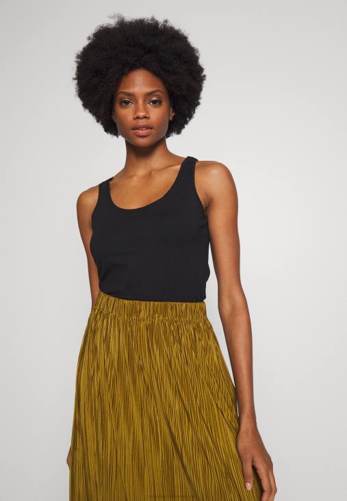 Anna Field nők 2 csomagos felső fekete RTVD508