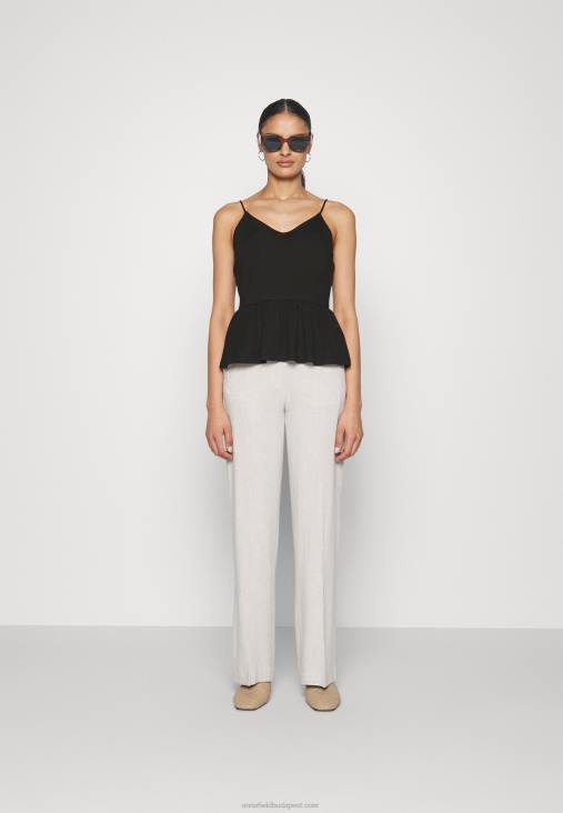 Anna Field nők 2 csomagos felső fekete/fehér RTVD427