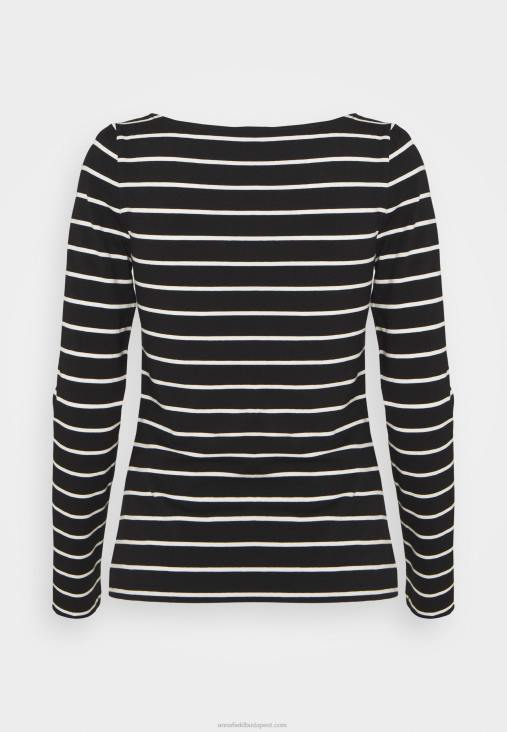 Anna Field nők 2 csomagos hosszú ujjú fekete felső RTVD591