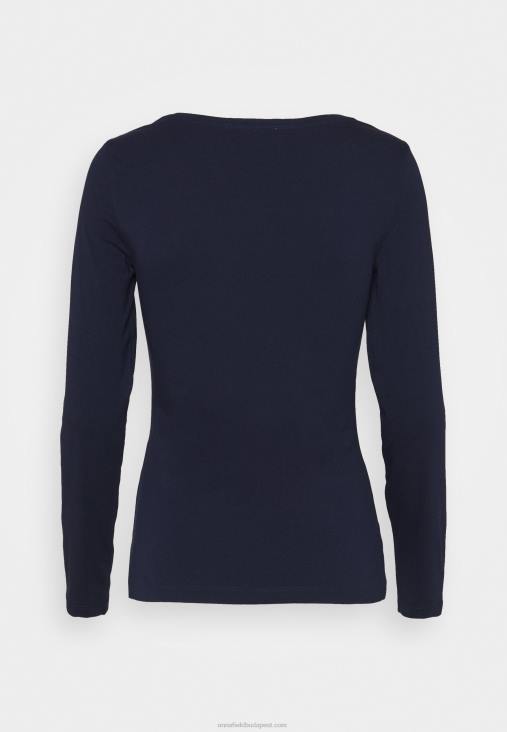 Anna Field nők 2 csomagos hosszú ujjú felső sötétkék/foltos világosszürke RTVD522