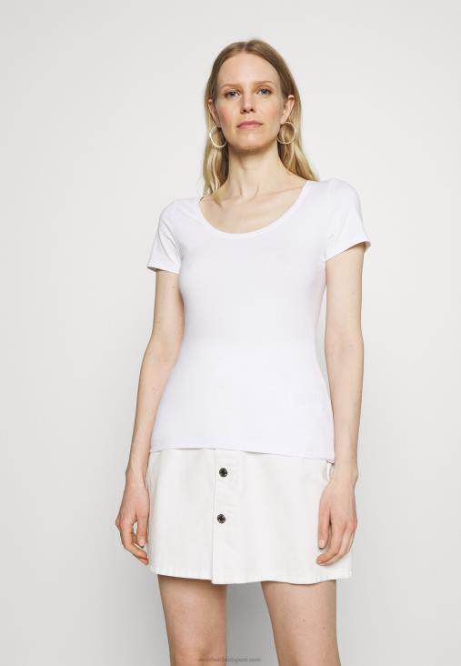 Anna Field nők 3 csomagos alap póló fehér/foltos világosszürke/világoszöld RTVD342