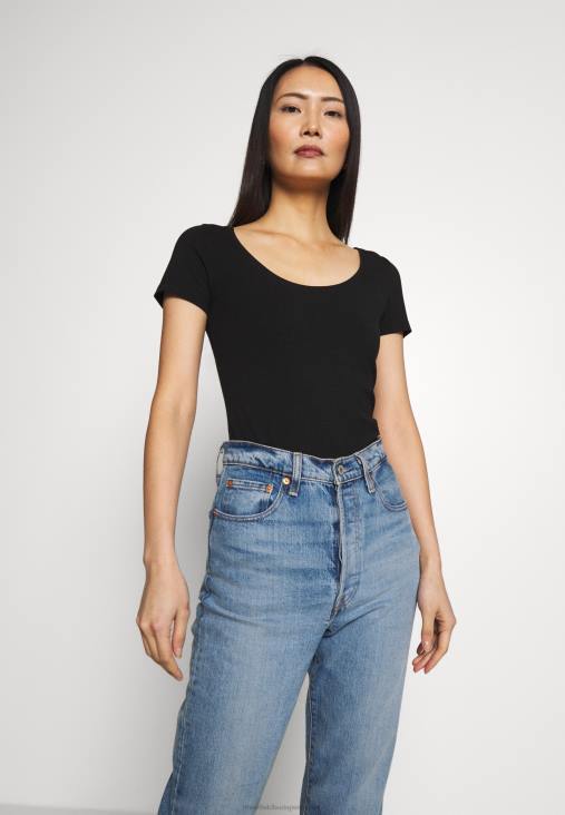 Anna Field nők 3 csomagos alap póló fekete RTVD273