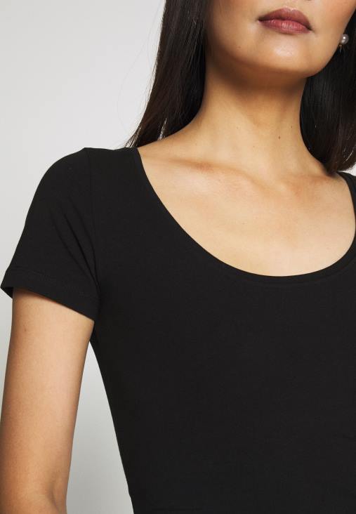 Anna Field nők 3 csomagos alap póló fekete RTVD273