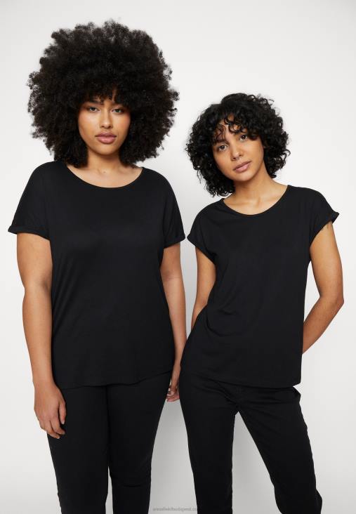 Anna Field nők 3 csomagos mintás póló világoskék/fehér/fekete RTVD263