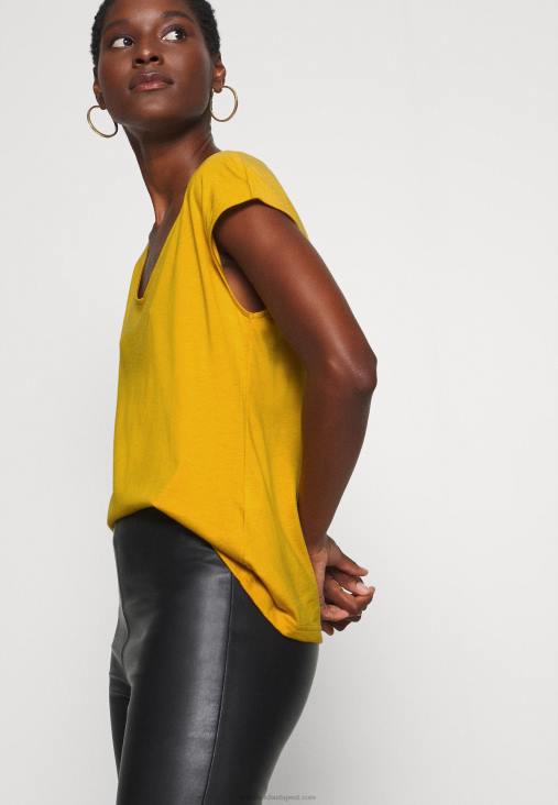 Anna Field nők alap póló aranysárga RTVD279