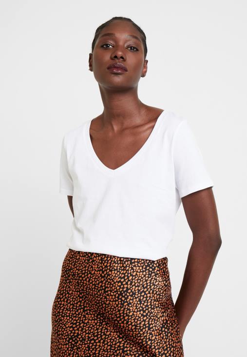 Anna Field nők alap póló fehér RTVD247