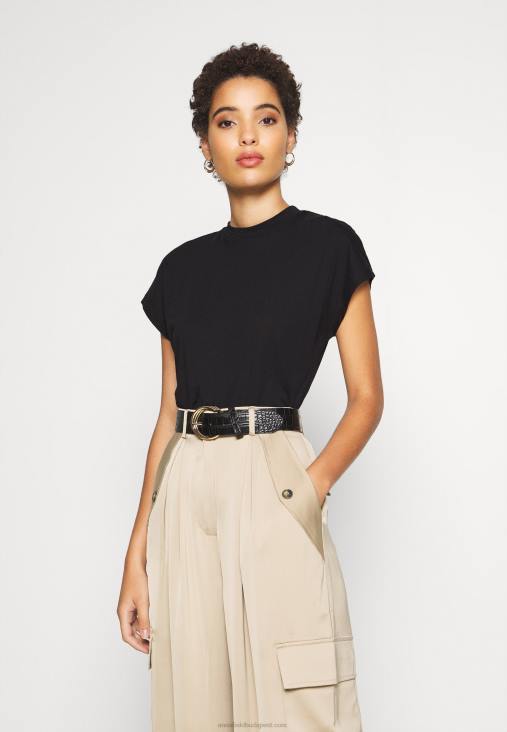 Anna Field nők alap póló fekete RTVD244