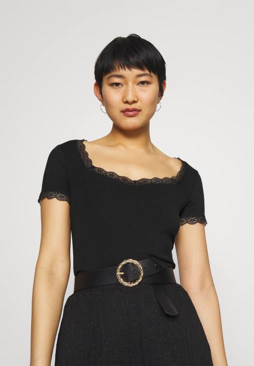 Anna Field nők alap póló fekete RTVD288