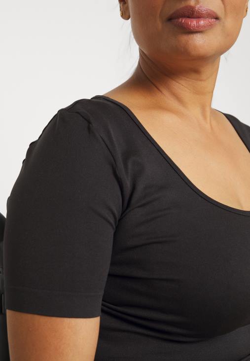 Anna Field nők alap póló fekete RTVD374