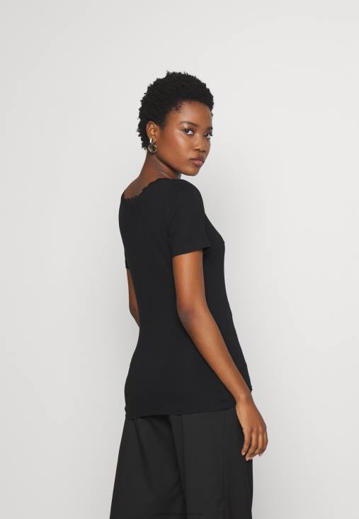 Anna Field nők alap póló fekete RTVD377