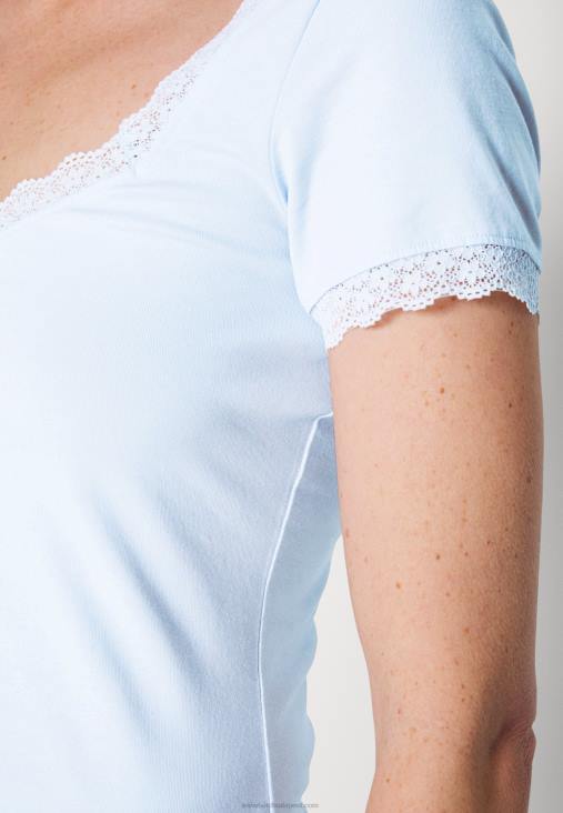 Anna Field nők alap póló világoskék RTVD338