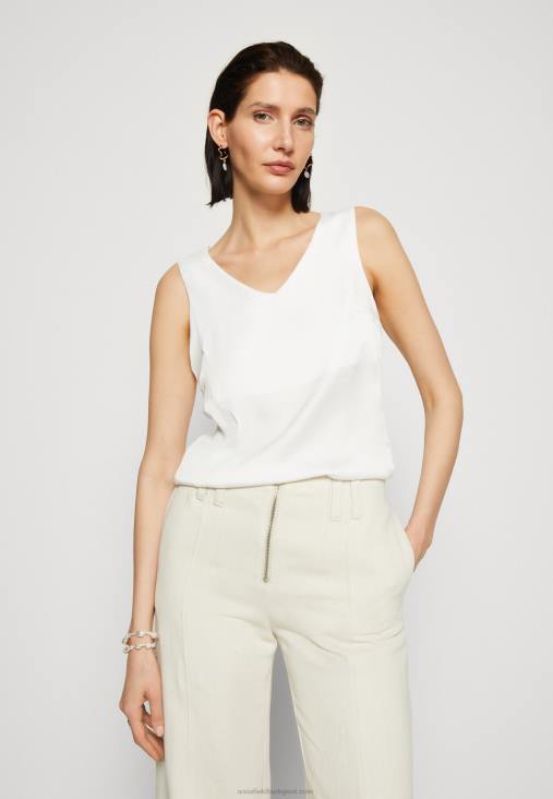 Anna Field nők fehér felső RTVD399
