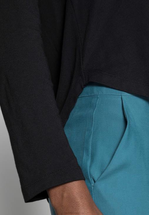 Anna Field nők fekete alap hosszú ujjú felső RTVD542