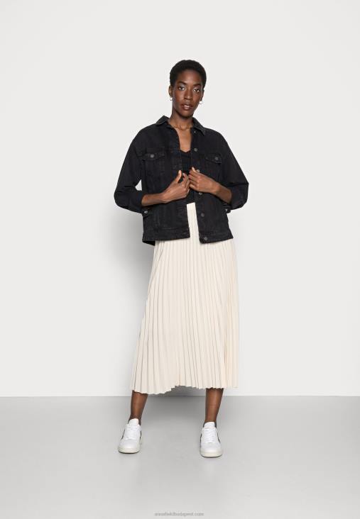 Anna Field nők fekete alap hosszú ujjú felső RTVD594