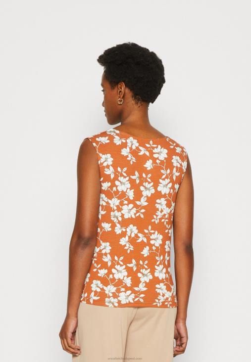 Anna Field nők felső barna/fehér RTVD435