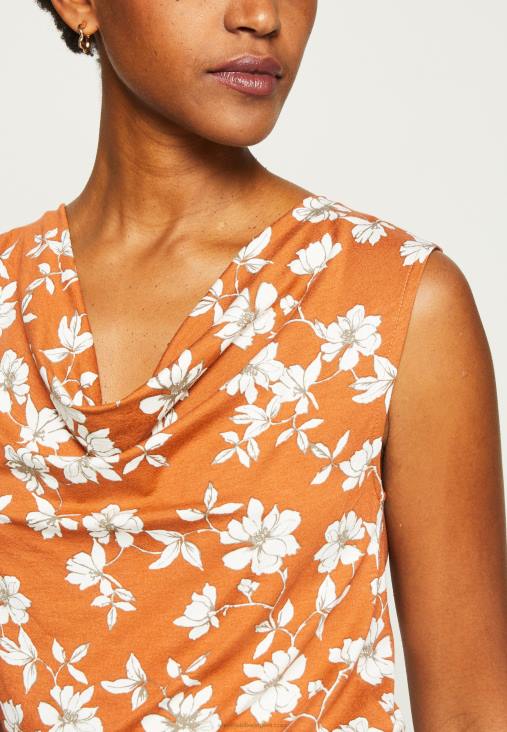 Anna Field nők felső barna/fehér RTVD435