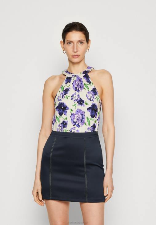 Anna Field nők felső fehér/kék RTVD422