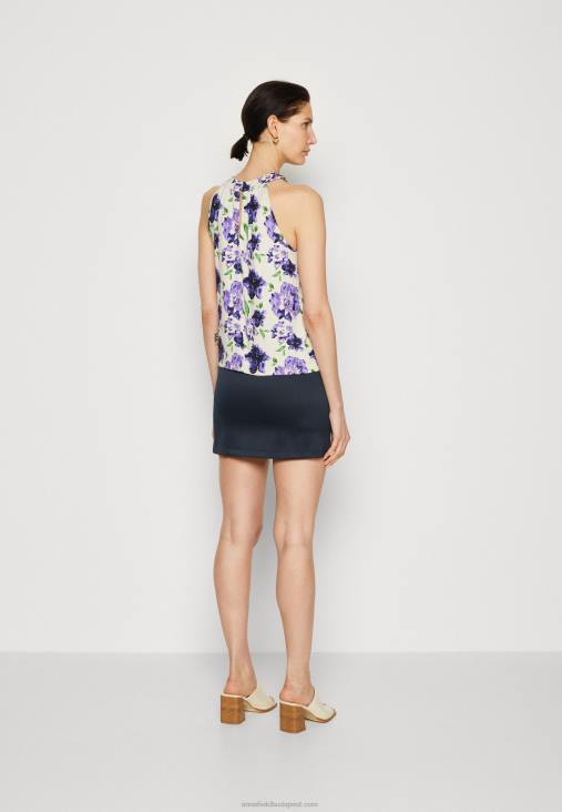 Anna Field nők felső fehér/kék RTVD422