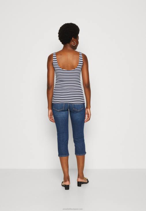 Anna Field nők felső fehér/kék RTVD467