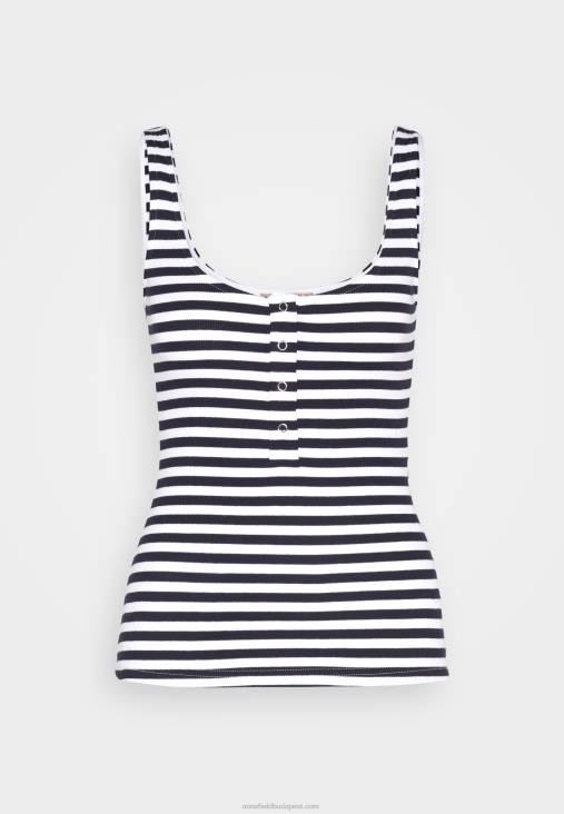 Anna Field nők felső fehér/kék RTVD467