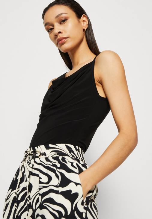 Anna Field nők felső fekete RTVD386