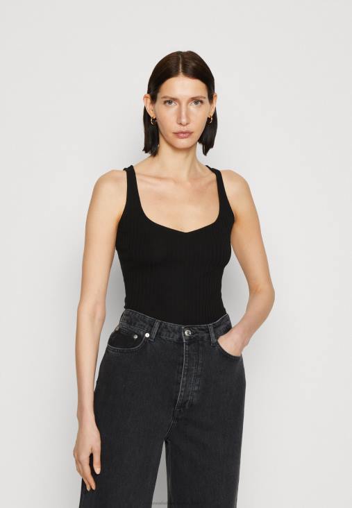 Anna Field nők felső fekete RTVD406