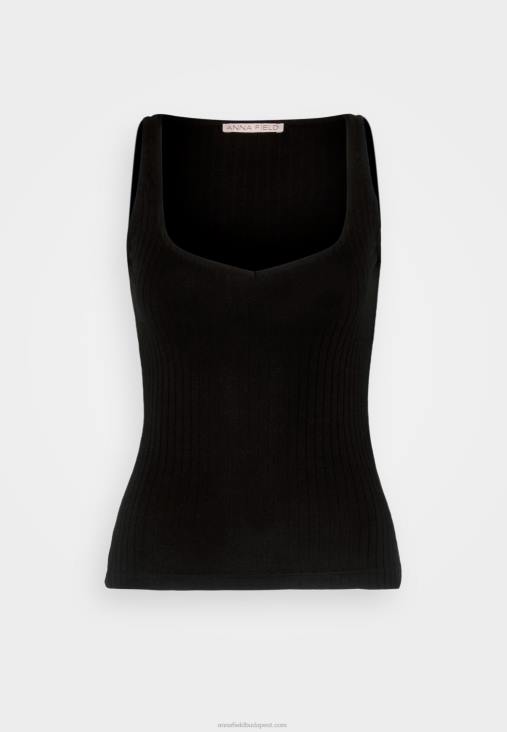 Anna Field nők felső fekete RTVD406