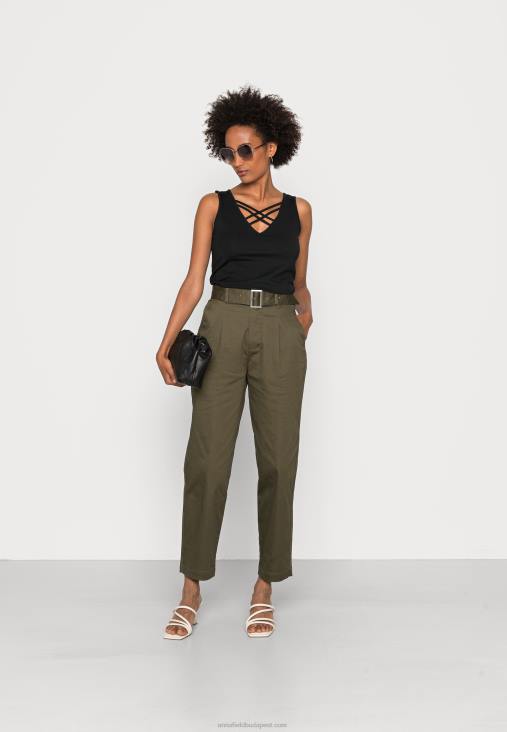 Anna Field nők felső fekete RTVD423