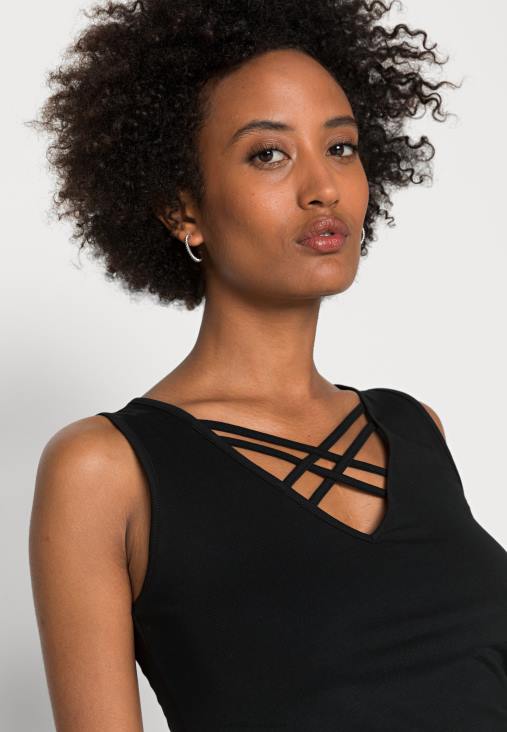 Anna Field nők felső fekete RTVD423