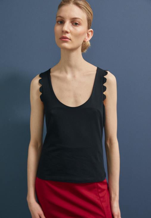 Anna Field nők felső fekete RTVD439