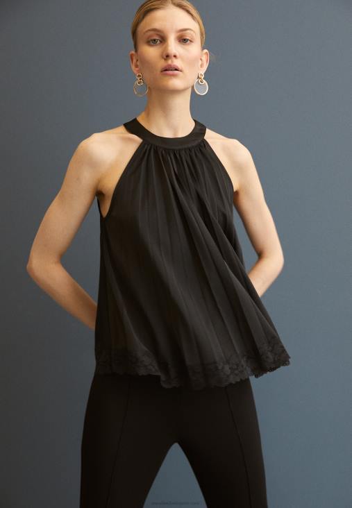 Anna Field nők felső fekete RTVD457