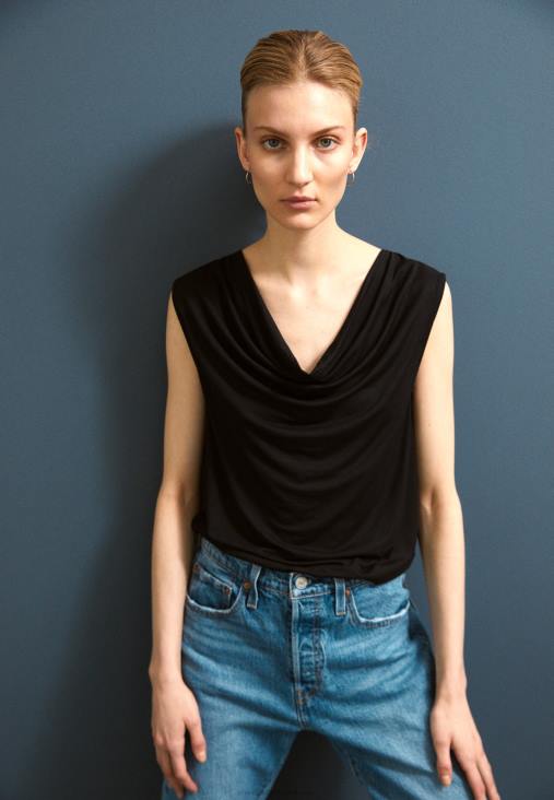 Anna Field nők felső fekete RTVD459