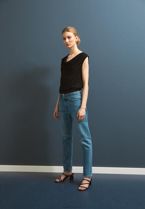 Anna Field nők felső fekete RTVD459