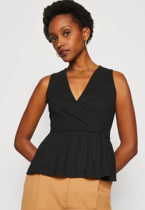 Anna Field nők felső fekete RTVD488