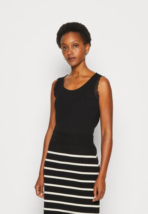 Anna Field nők felső fekete RTVD496