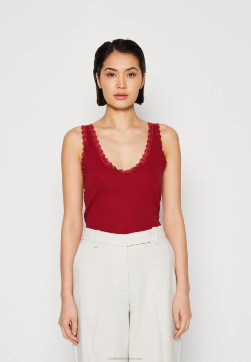 Anna Field nők felső sötétvörös RTVD497