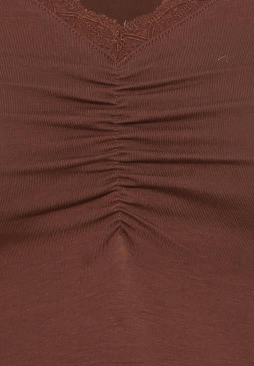 Anna Field nők hosszú ujjú felső barna RTVD565