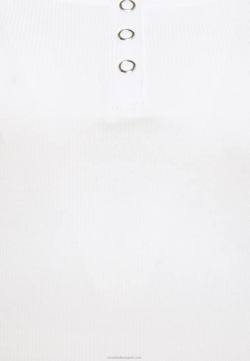 Anna Field nők hosszú ujjú felső fehér RTVD517