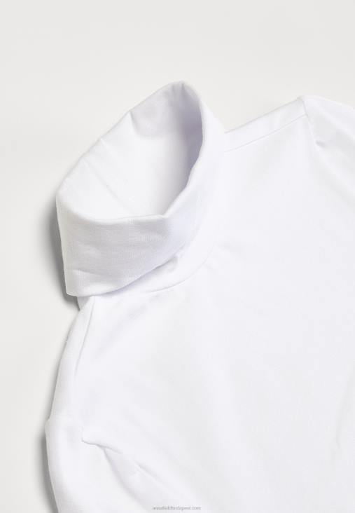 Anna Field nők hosszú ujjú felső fehér RTVD560