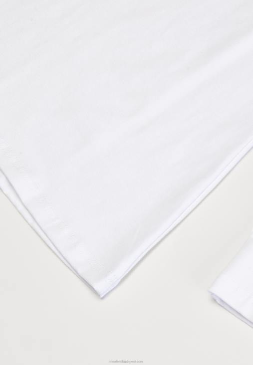 Anna Field nők hosszú ujjú felső fehér RTVD560