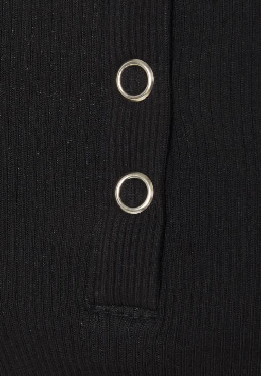 Anna Field nők hosszú ujjú felső fekete RTVD533