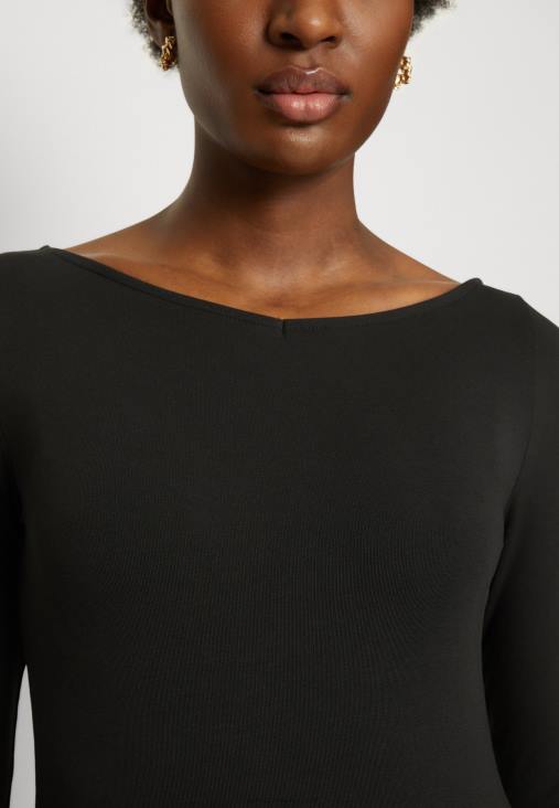 Anna Field nők hosszú ujjú felső fekete RTVD537