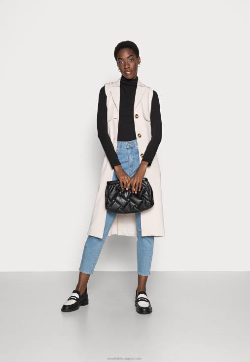 Anna Field nők hosszú ujjú felső fekete RTVD548