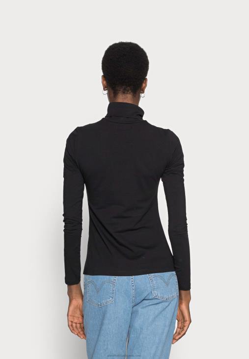 Anna Field nők hosszú ujjú felső fekete RTVD548