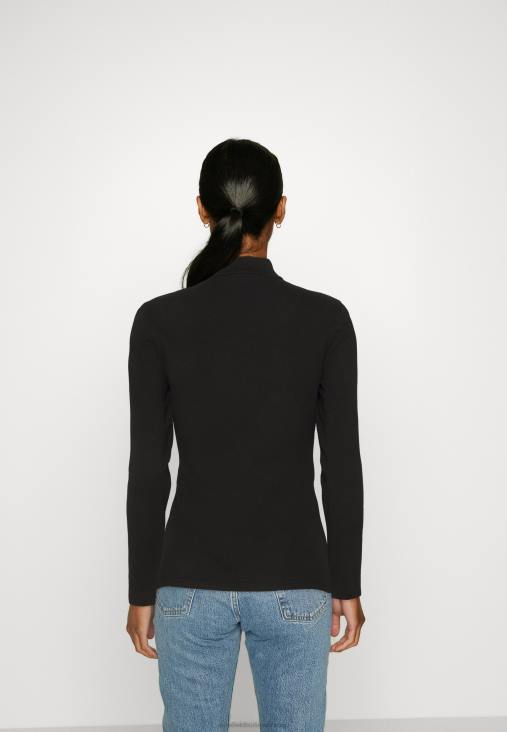 Anna Field nők hosszú ujjú felső fekete RTVD573