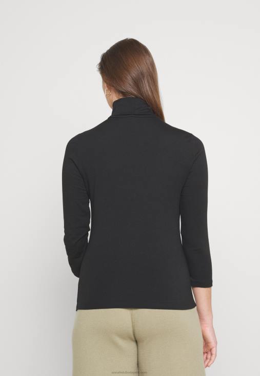 Anna Field nők hosszú ujjú felső fekete RTVD579