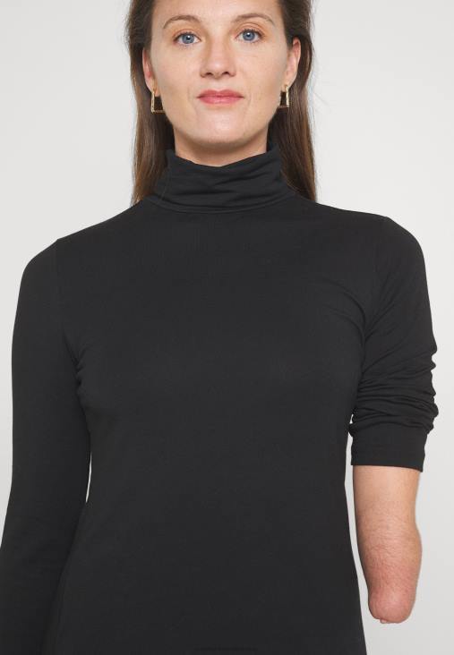 Anna Field nők hosszú ujjú felső fekete RTVD579