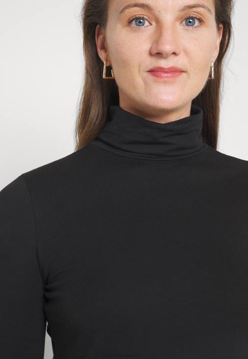 Anna Field nők hosszú ujjú felső fekete RTVD579