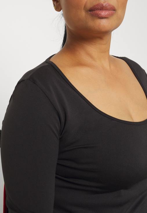 Anna Field nők hosszú ujjú felső fekete RTVD580