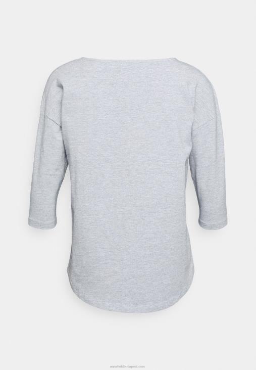 Anna Field nők hosszú ujjú felső foltos szürke RTVD544